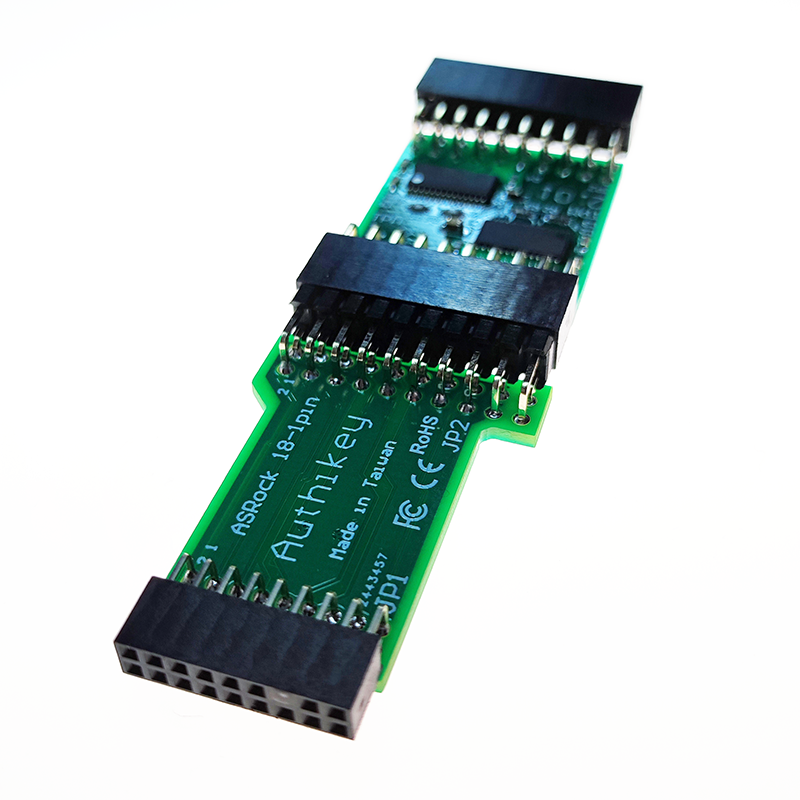 Authikey TPM module with the ASRock adapter board